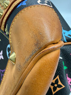 Authentic Louis Vuitton x Takashi Murakami Multicolore Courtney Bag - Black