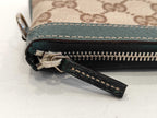 Gucci Monogram Canvas Zipper Wallet