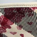Burberry Abstract Print Canvas Tote Bag – White Multi-Colour