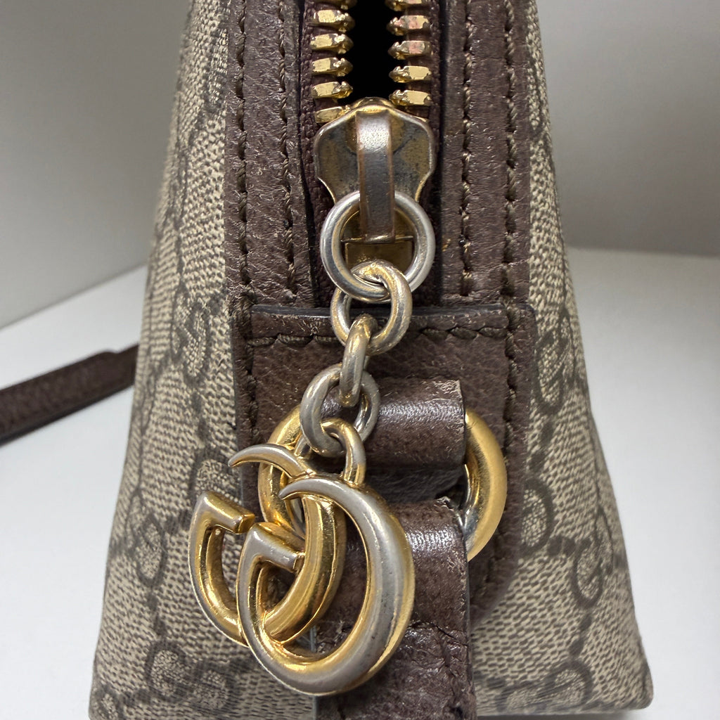 Gucci Ophidia Small Dome Shoulder Bag in GG Supreme Canvas