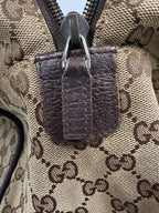 Gucci Vintage Princy Web Shoulder Bag in GG Canvas