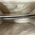 Gucci Dionysus Bamboo Top Handle Bag – Hibiscus White Leather with Web Strap