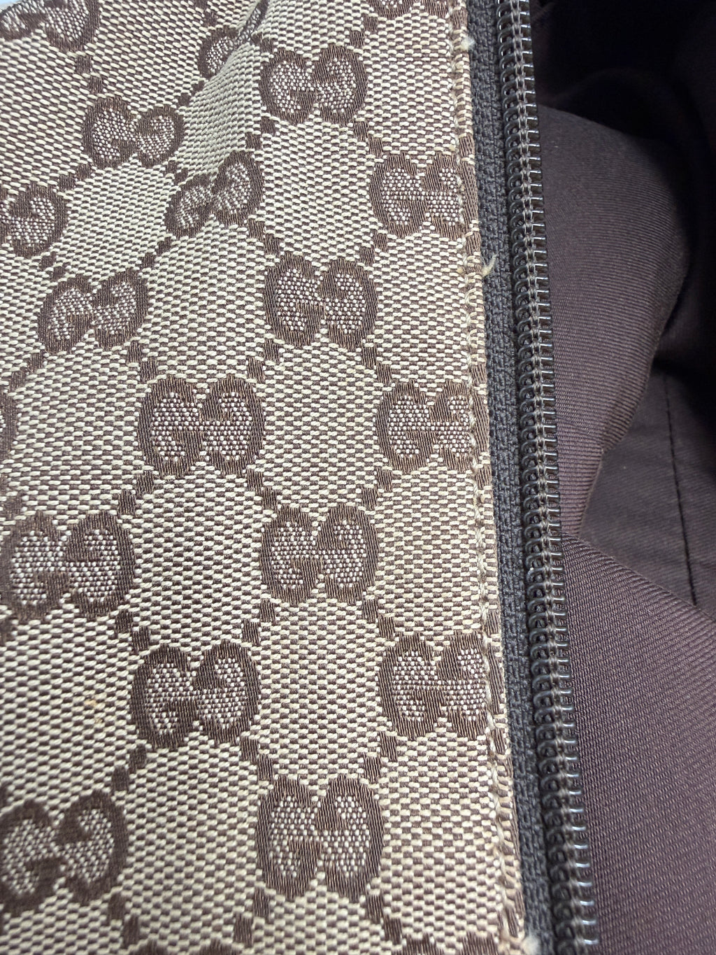 Gucci Vintage Princy Web Shoulder Bag in GG Canvas