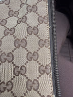 Gucci Vintage Princy Web Shoulder Bag in GG Canvas