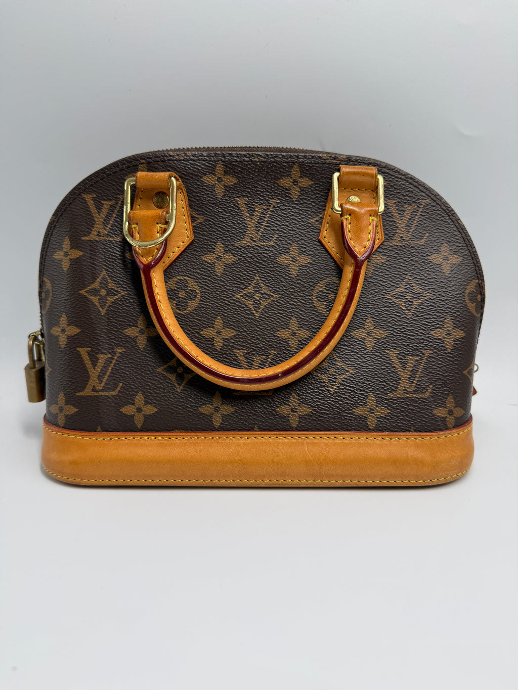 Louis Vuitton Alma BB Monogram Canvas Satchel Bag