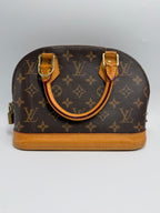 Louis Vuitton Alma BB Monogram Canvas Satchel Bag