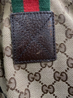 Gucci Vintage Princy Web Shoulder Bag in GG Canvas