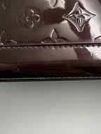 Louis Vuitton Monogram Vernis Alma PM In Burgundy