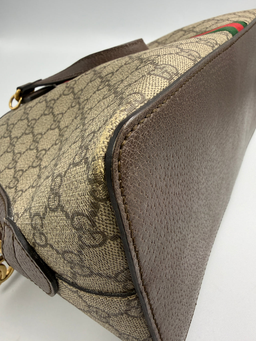 Gucci Ophidia Medium Dome Top Handle Bag in GG Supreme Canvas