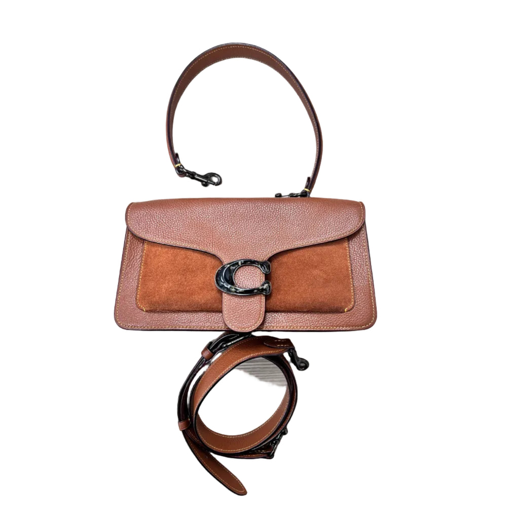 Coach Tabby Shoulder Bag 26 in Multi-Tone Brown Leather
