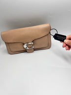 Coach Tabby Shoulder Bag 26 in Polished Pebble Leather in Taupe