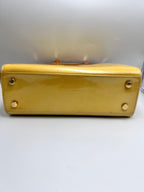Louis Vuitton ( DR2172 ) Brea MM Monogram Vernis Leather Bag – Yellow