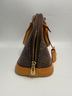 Louis Vuitton Alma BB Monogram Canvas Satchel Bag