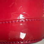 Louis Vuitton Alma BB Red Monogram (2013) Vernis Patent Leather Handbag