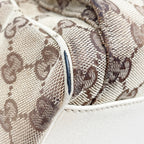 Gucci GG Canvas Abbey Pocket Boston Bag Beige