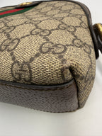 Gucci Ophidia GG Small Shoulder Bag in GG Supreme Canvas with Web Stripe