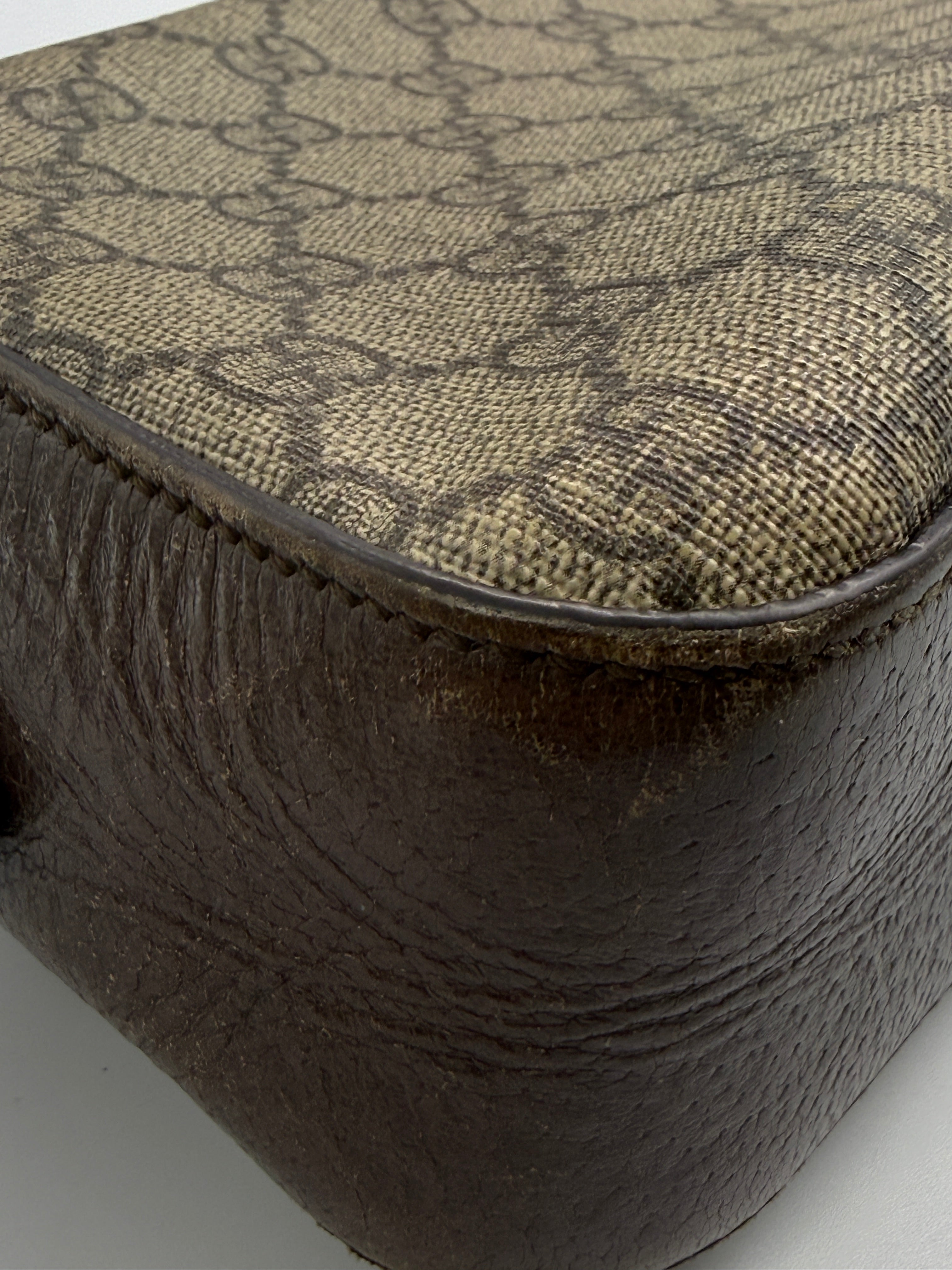 Gucci Neo Classic Feline Head Camera Bag in GG Supreme Canvas