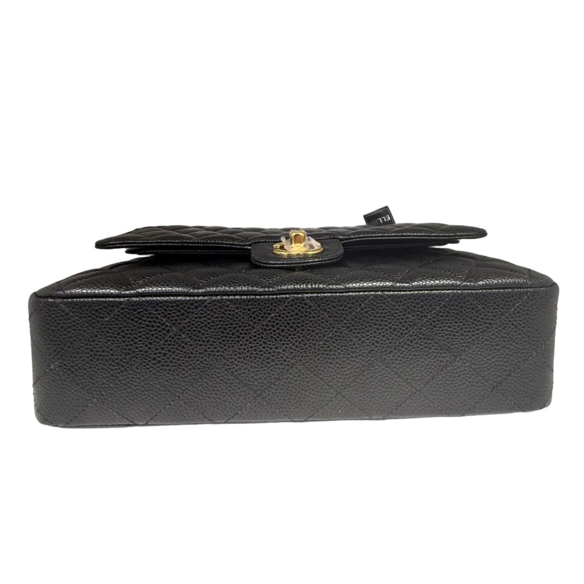 Chanel Medium Classic Double Flap Bag Black Caviar Leather Gold Hardware