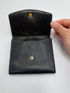 Chanel Vintage Timeless CC French Purse Wallet in Black Caviar Leather