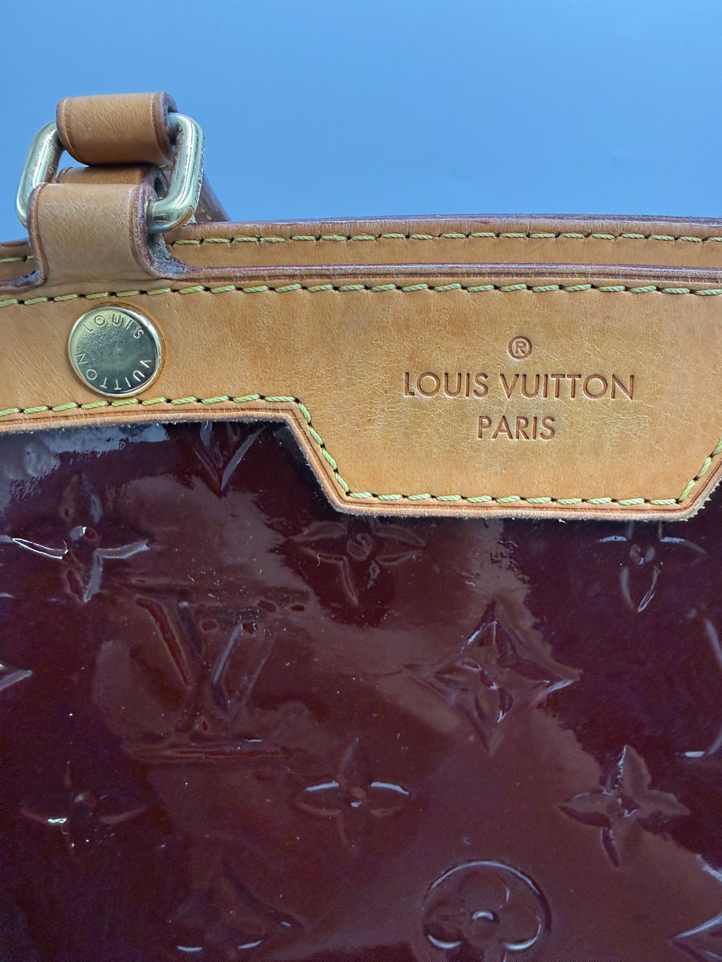 Louis Vuitton ( 2013 ) Brea MM Monogram Vernis Leather Bag – Cherry