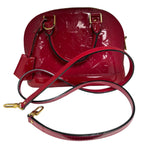 Louis Vuitton Alma BB Red Monogram (2014) Vernis Patent Leather Handbag