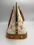 Louis Vuitton x Takashi Murakami Alma PM White Monogram Multicolore Bag