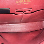 Chanel Medium Classic Double Flap Bag Black Caviar Leather Gold Hardware