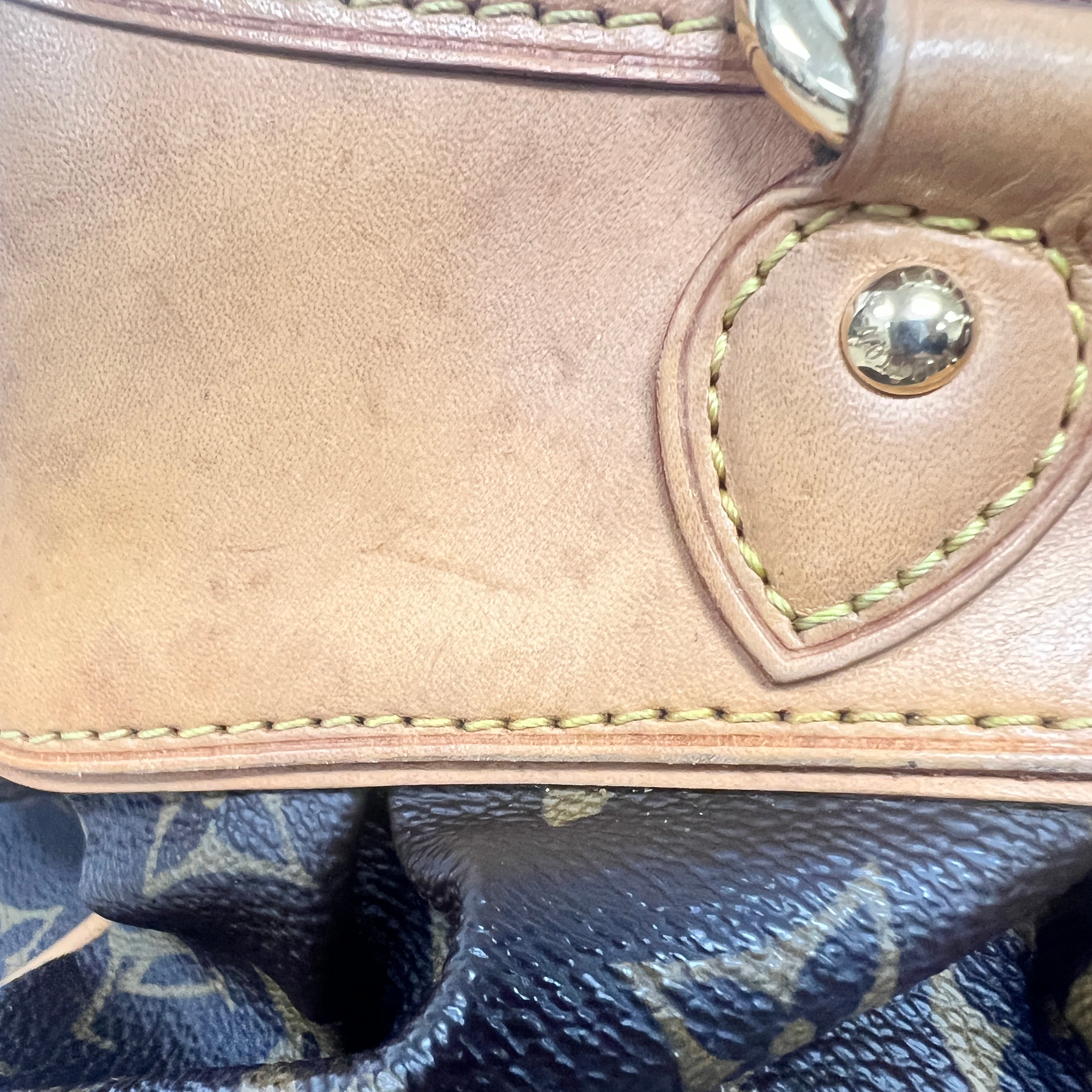Louis Vuitton Vintage Boetie MM in Monogram Canvas and Vachetta Leather