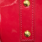 Louis Vuitton Alma BB Red Monogram (2013) Vernis Patent Leather Handbag