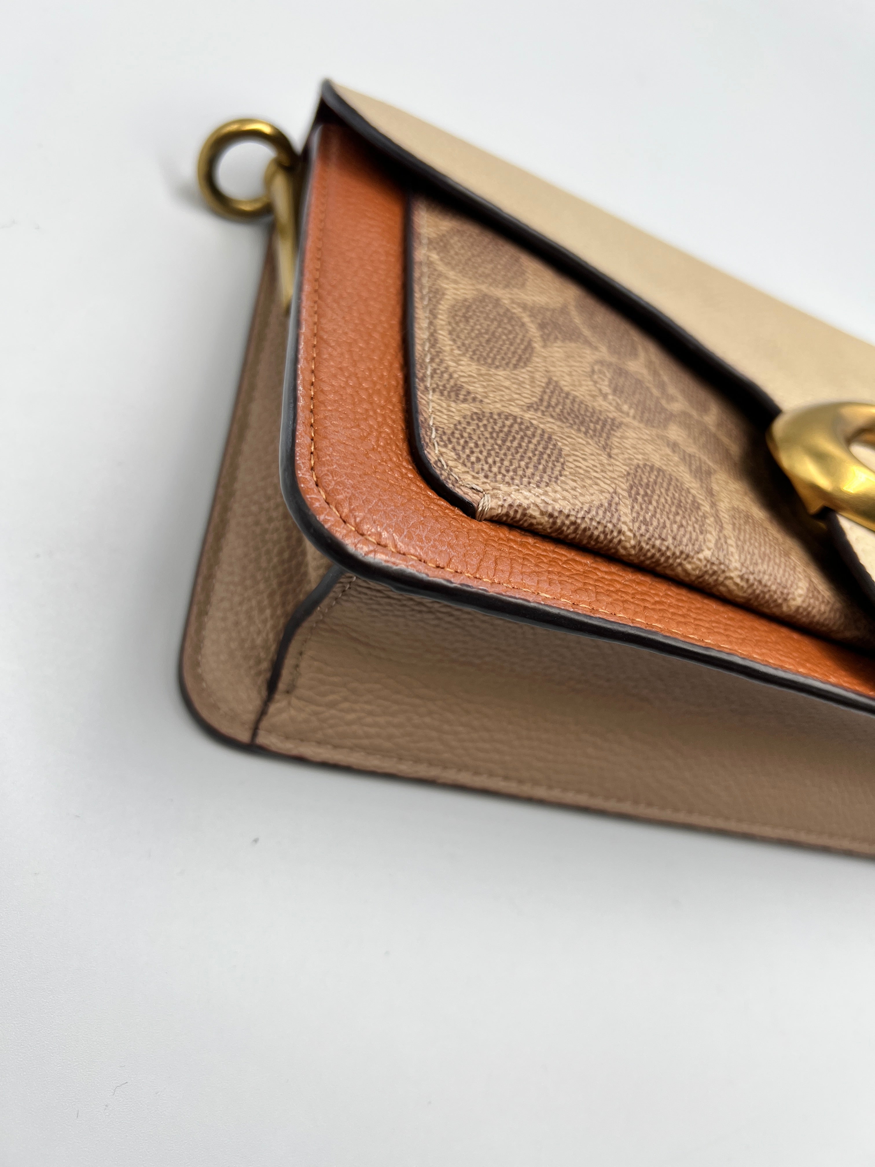 Coach Tabby Shoulder Bag 26 in Brown Polished Pebble Leather