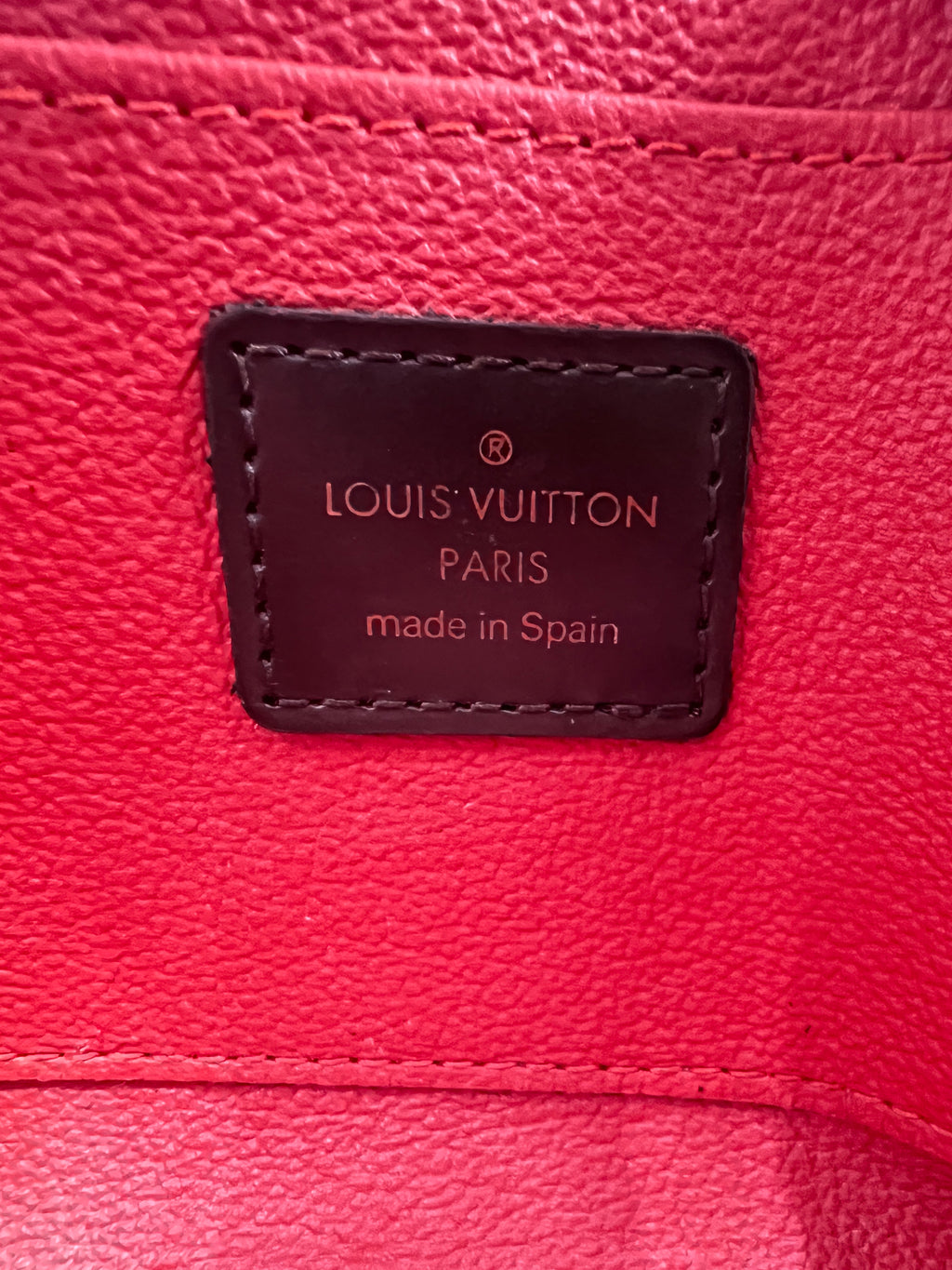 Louis Vuitton Damier Ebene Pochette Cosmetique Small Cosmetic Pouch