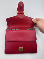 Gucci Dionysus Red Leather Small Shoulder Bag