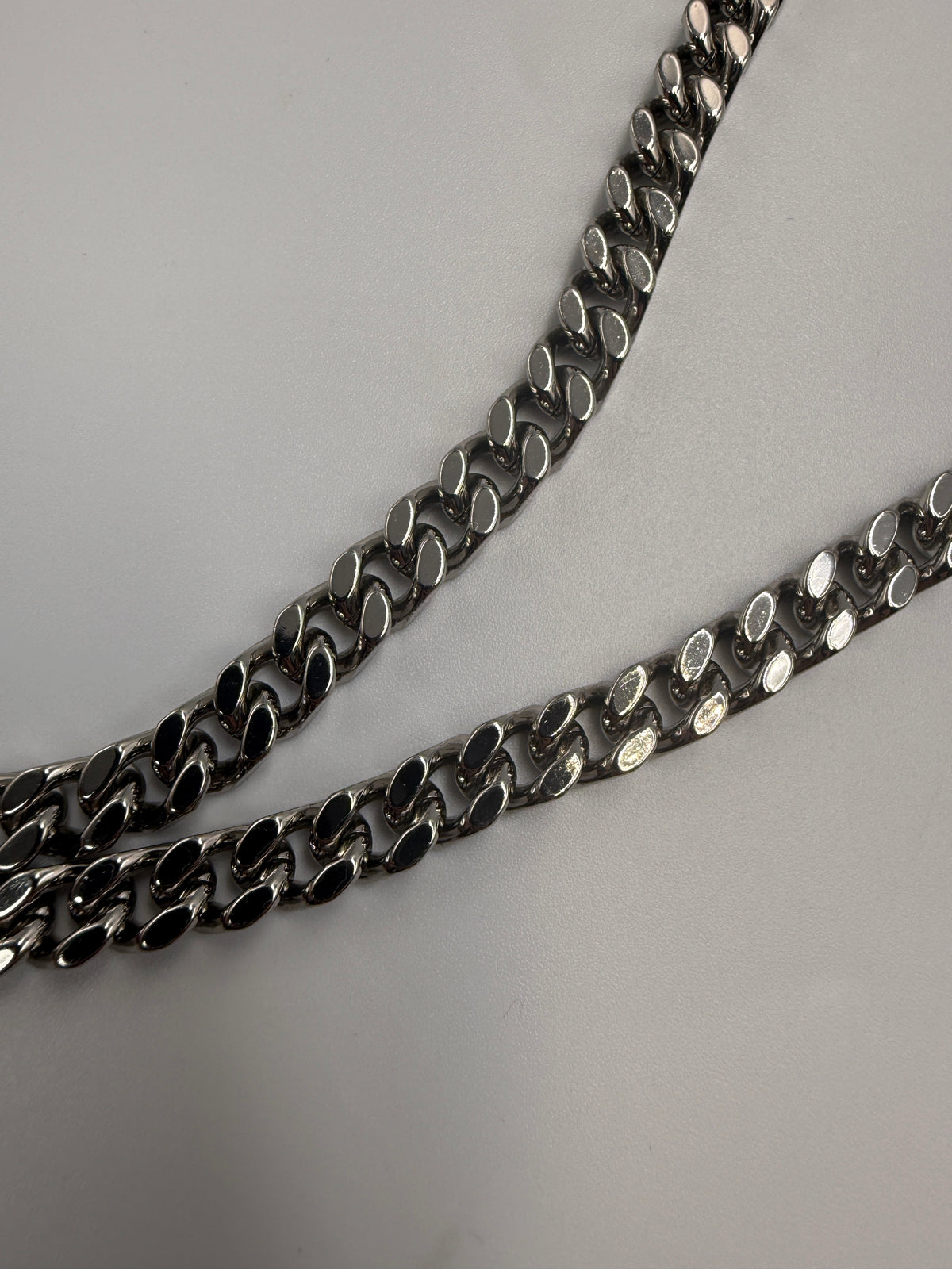 Saint Laurent Cassandre Envelope Chain Wallet / Shoulder Bag in Light Greige Matelassé Leather