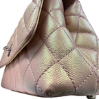 Chanel Coco Handle Mini in Iridescent Metallic Pink Caviar Leather