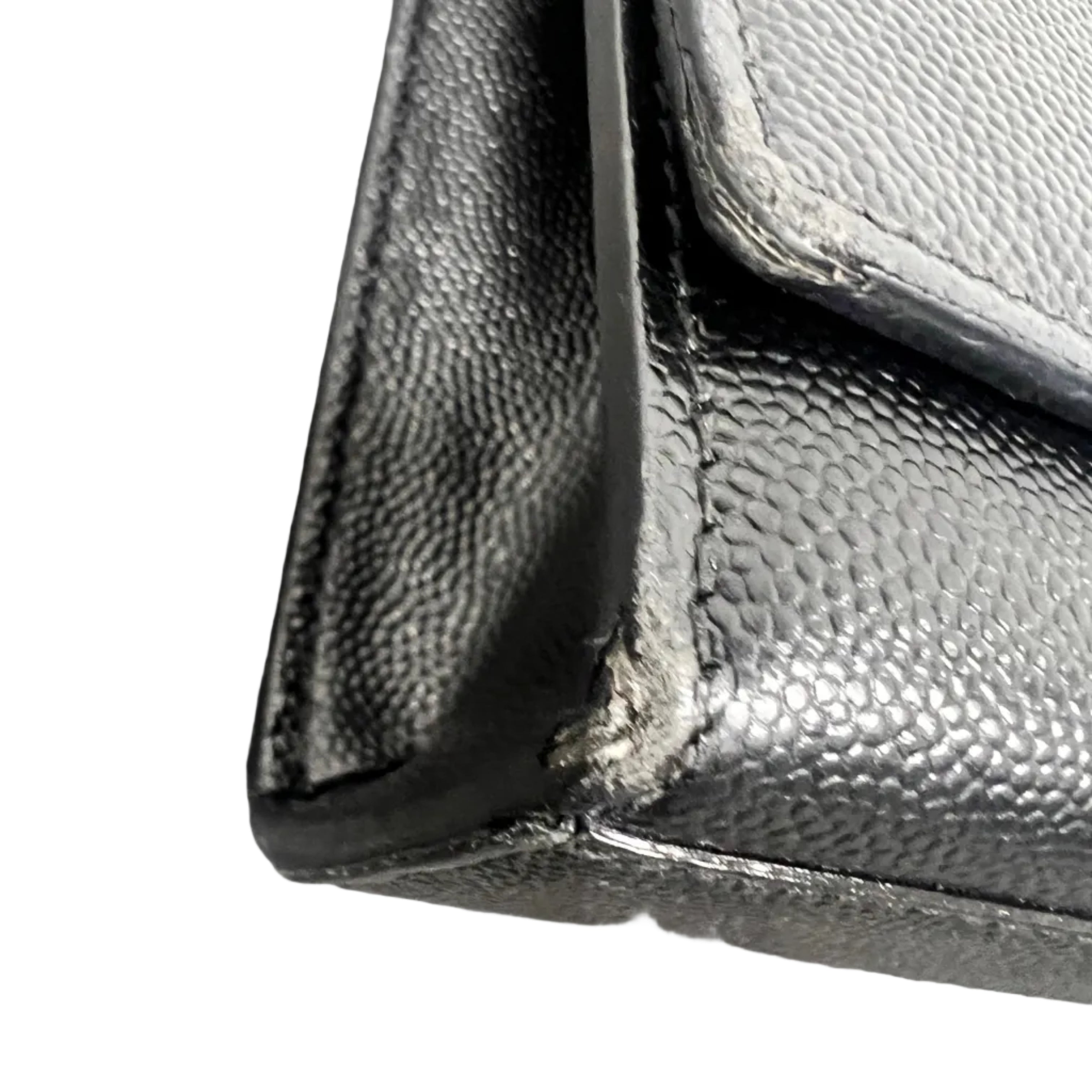 Saint Laurent Medium Kate Shoulder Bag Grain de Poudre Leather – Black & Gold
