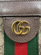 Gucci Ophidia GG Small Chain Shoulder Bag in GG Supreme Canvas
