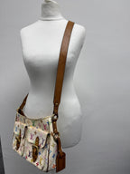 Louis Vuitton x Takashi Murakami Vintage Monogram Multicolore Hudson GM in Blanc