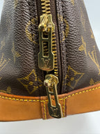 Louis Vuitton Alma MM Monogram Canvas Satchel Bag
