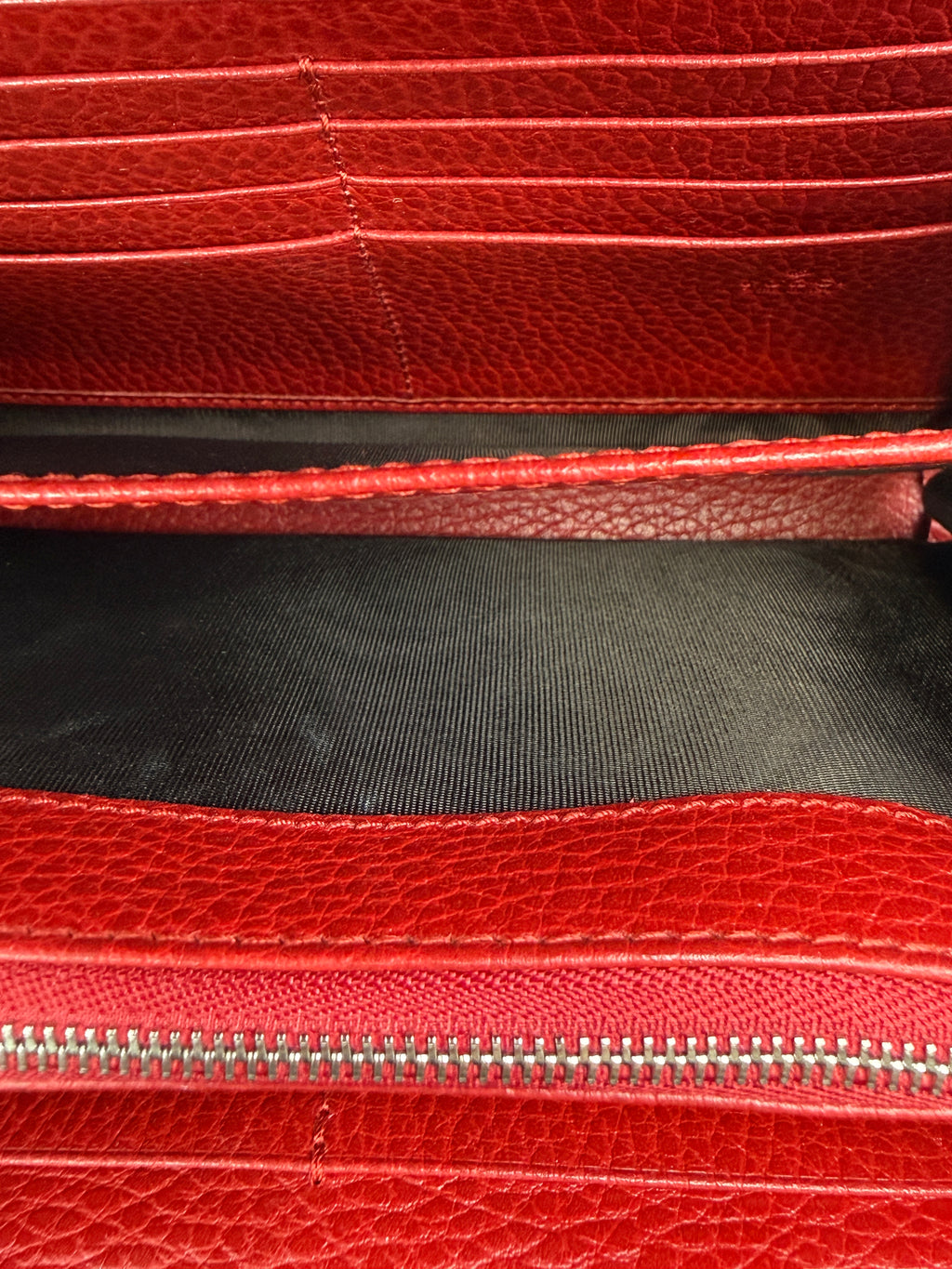 Gucci Dionysus Super Mini Shoulder Bag - Red Textured Leather with Crystal Tiger Head