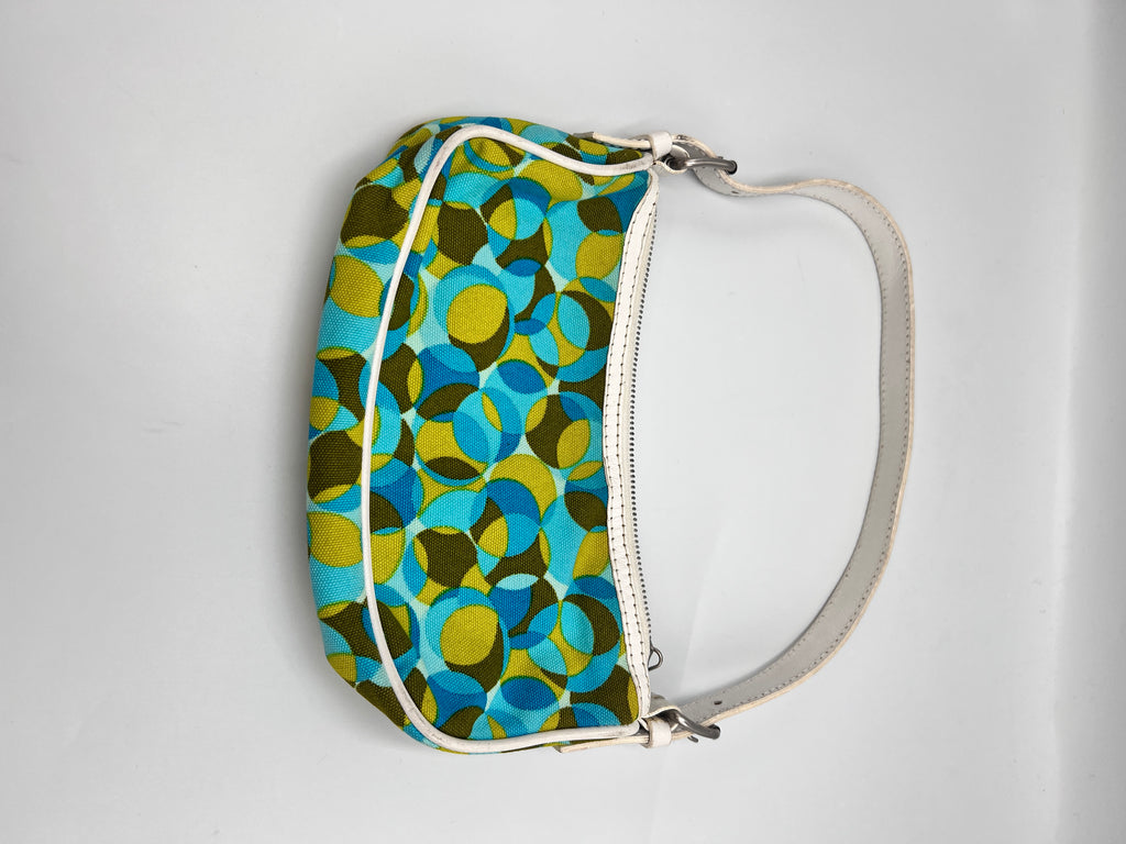Celine Polka Dot Canvas Shoulder Bag