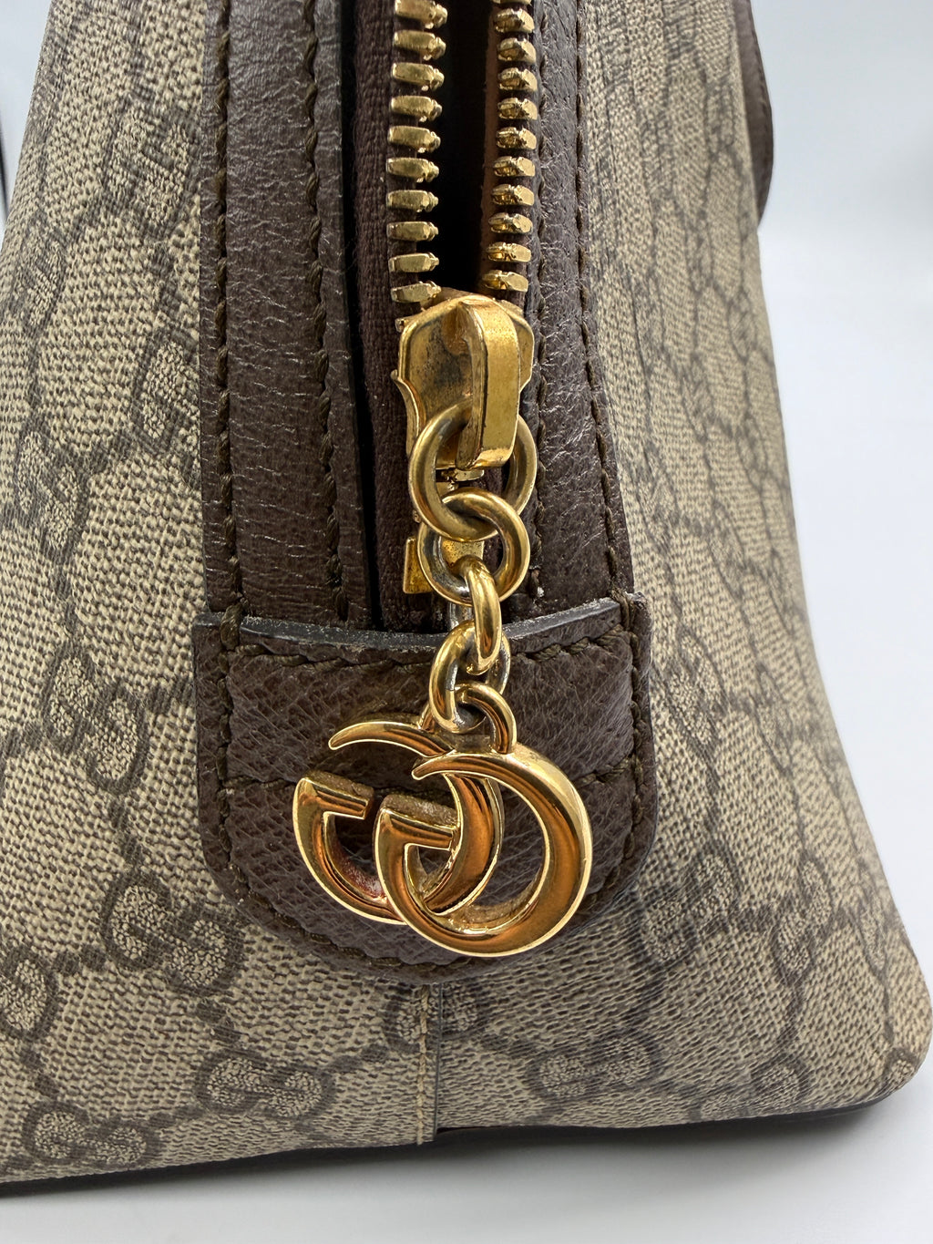 Gucci Ophidia Medium Dome Top Handle Bag in GG Supreme Canvas