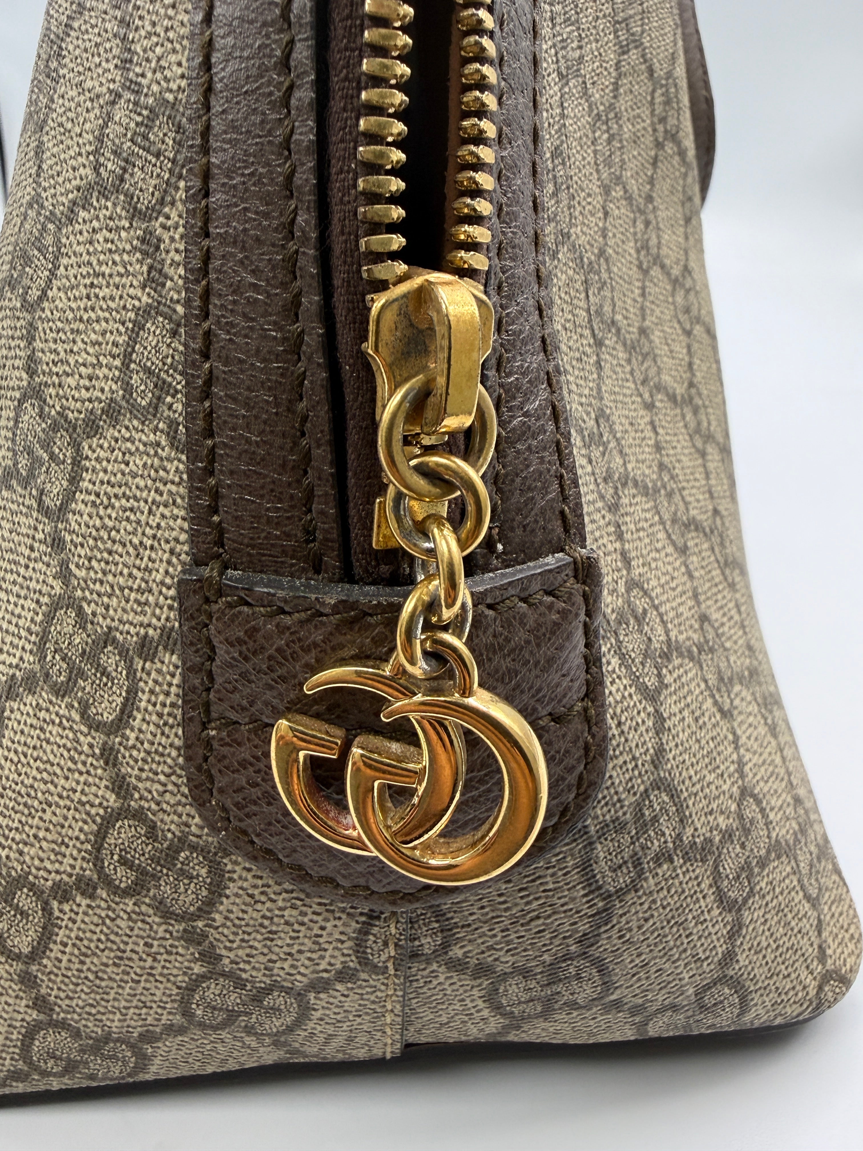Gucci Ophidia Medium Dome Top Handle Bag in GG Supreme Canvas
