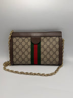 Gucci Ophidia GG Small Chain Shoulder Bag in GG Supreme Canvas