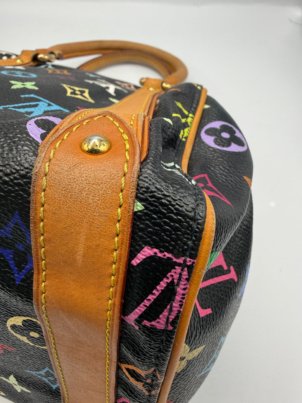 Louis Vuitton x Takashi Murakami Black Monogram Multicolor Priscilla Bag