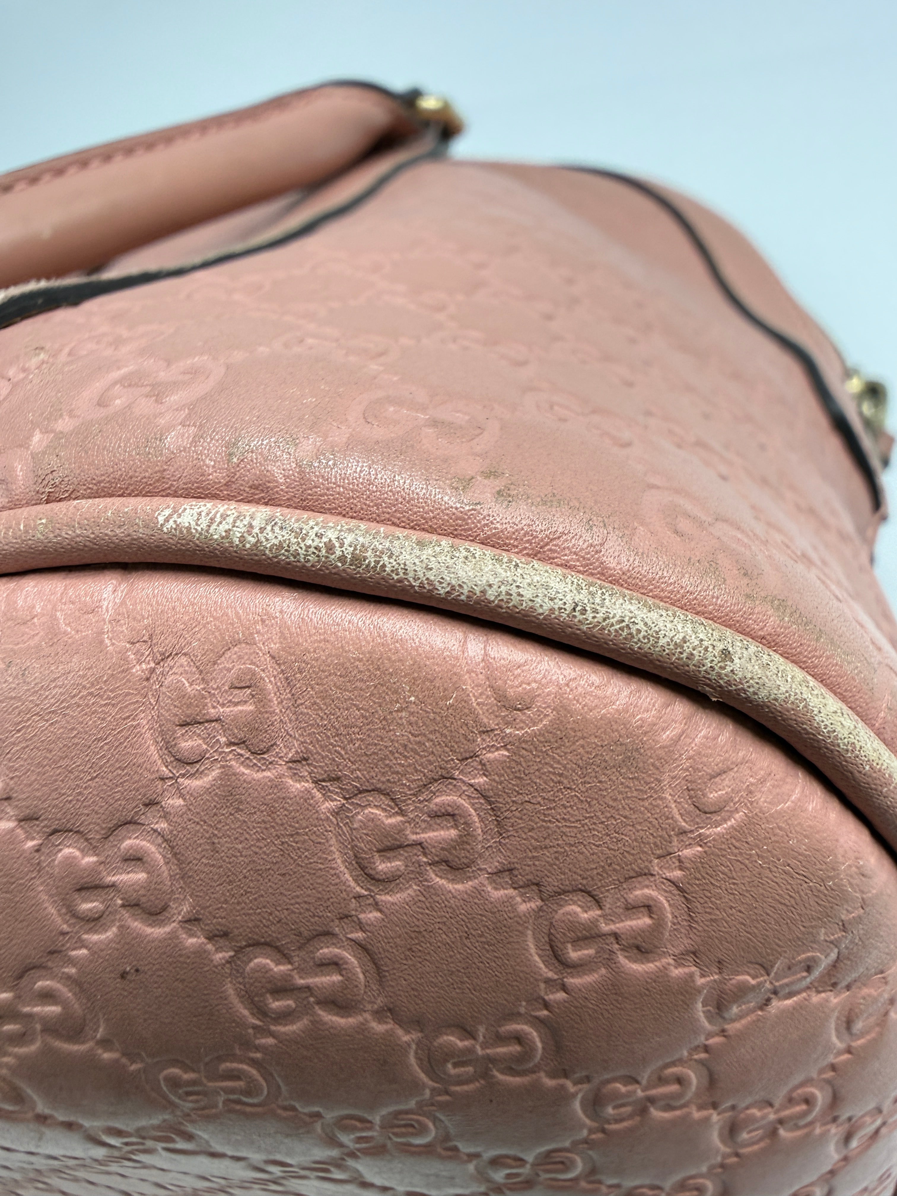 Gucci Medium Microguccissima Dome Top Handle Bag in Dusty Pink