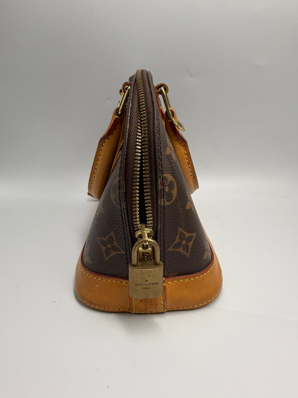 Louis Vuitton Alma BB Monogram Canvas Satchel Bag