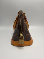 Louis Vuitton Alma BB Monogram Canvas Satchel Bag