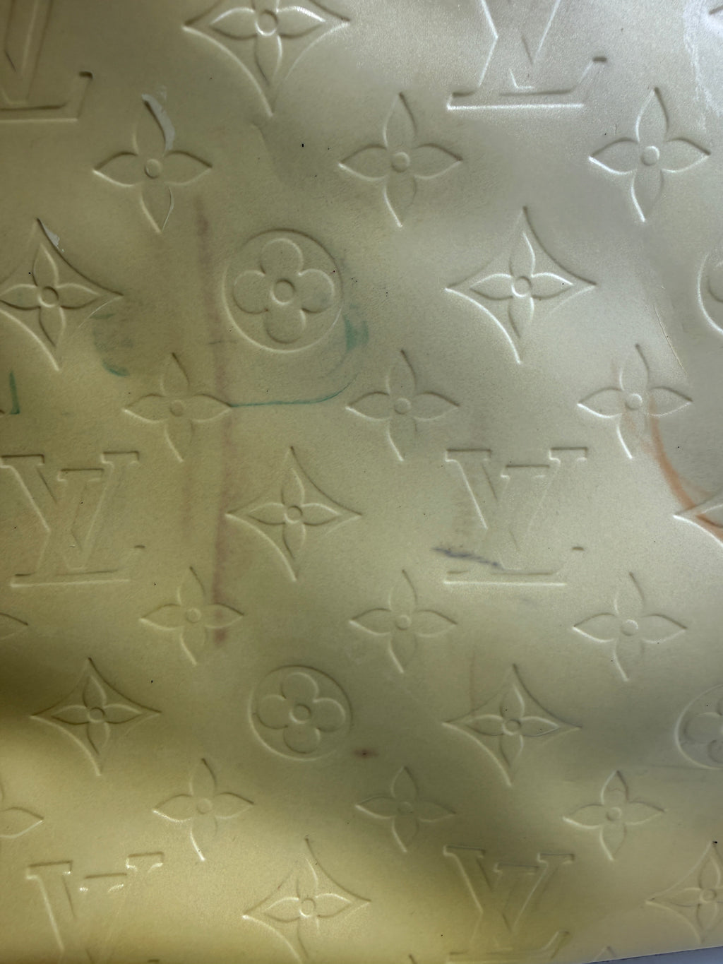 Louis Vuitton Monogram Vernis Houston Tote Bag in Pearl / Yellow
