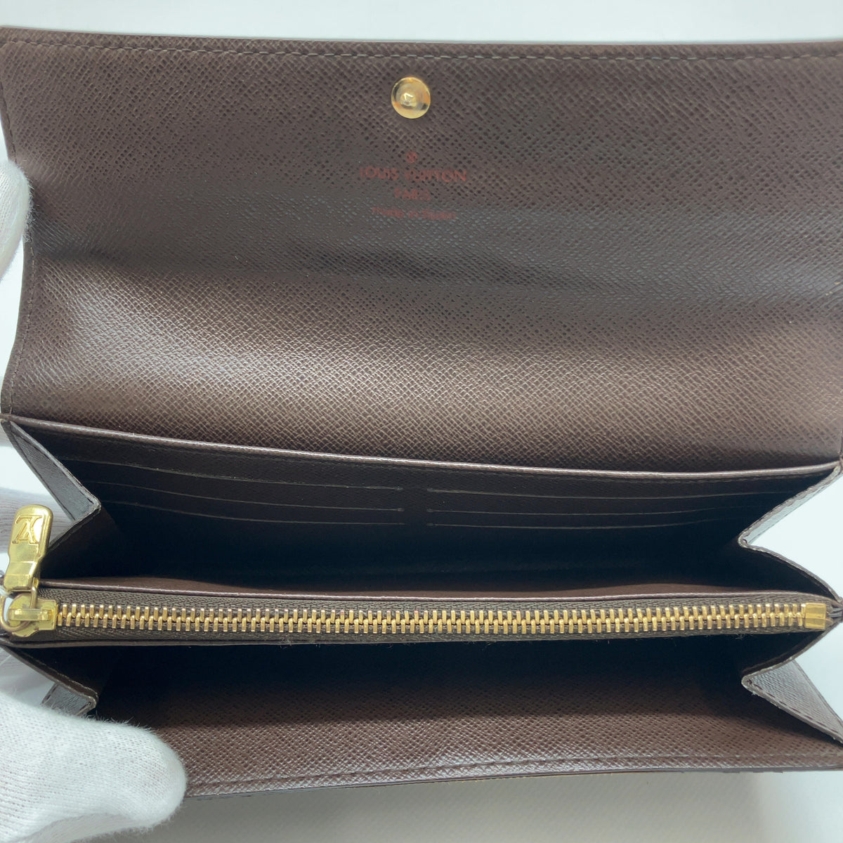 Louis Vuitton Damiere Ebene Wallet CA0077
