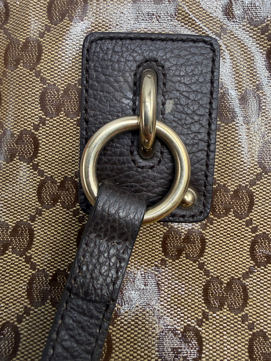 Gucci Vintage Crystal Canvas Medium Tote Bag in GG Crystal